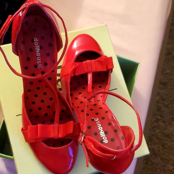 Red delicious patent leather high heels - Picture 2 of 5